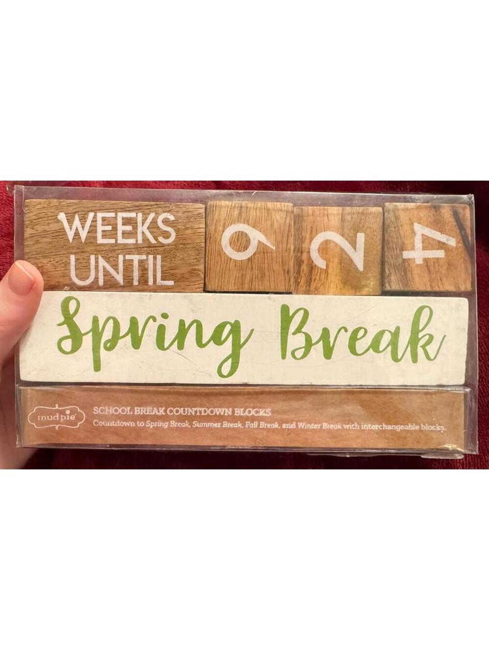 School Break Countdown Blocks - New in Packaging